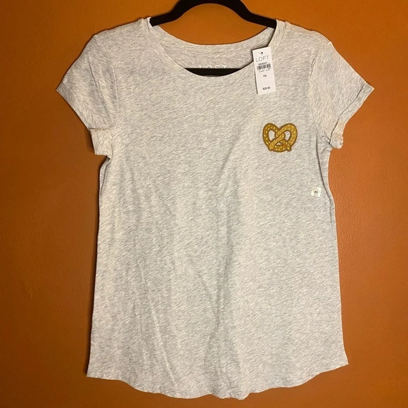 NWT LOFT Pretzel Vintage Soft Tee - Picture 2 of 6